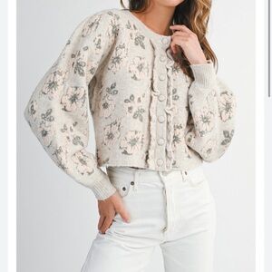 MABLE women’s Eloise shirt cardigan with long sleeves and print